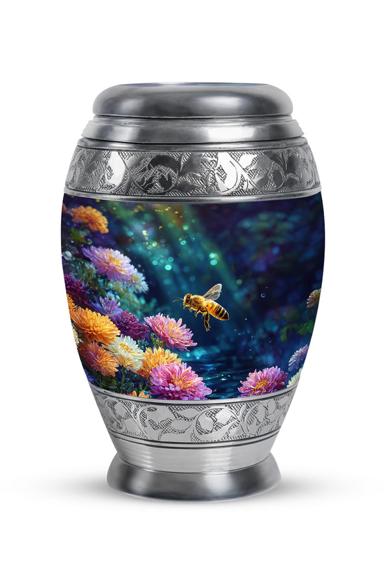Sublime Bee Cremation Urns for Human Ashes - Black 10-inch - Karyliz
