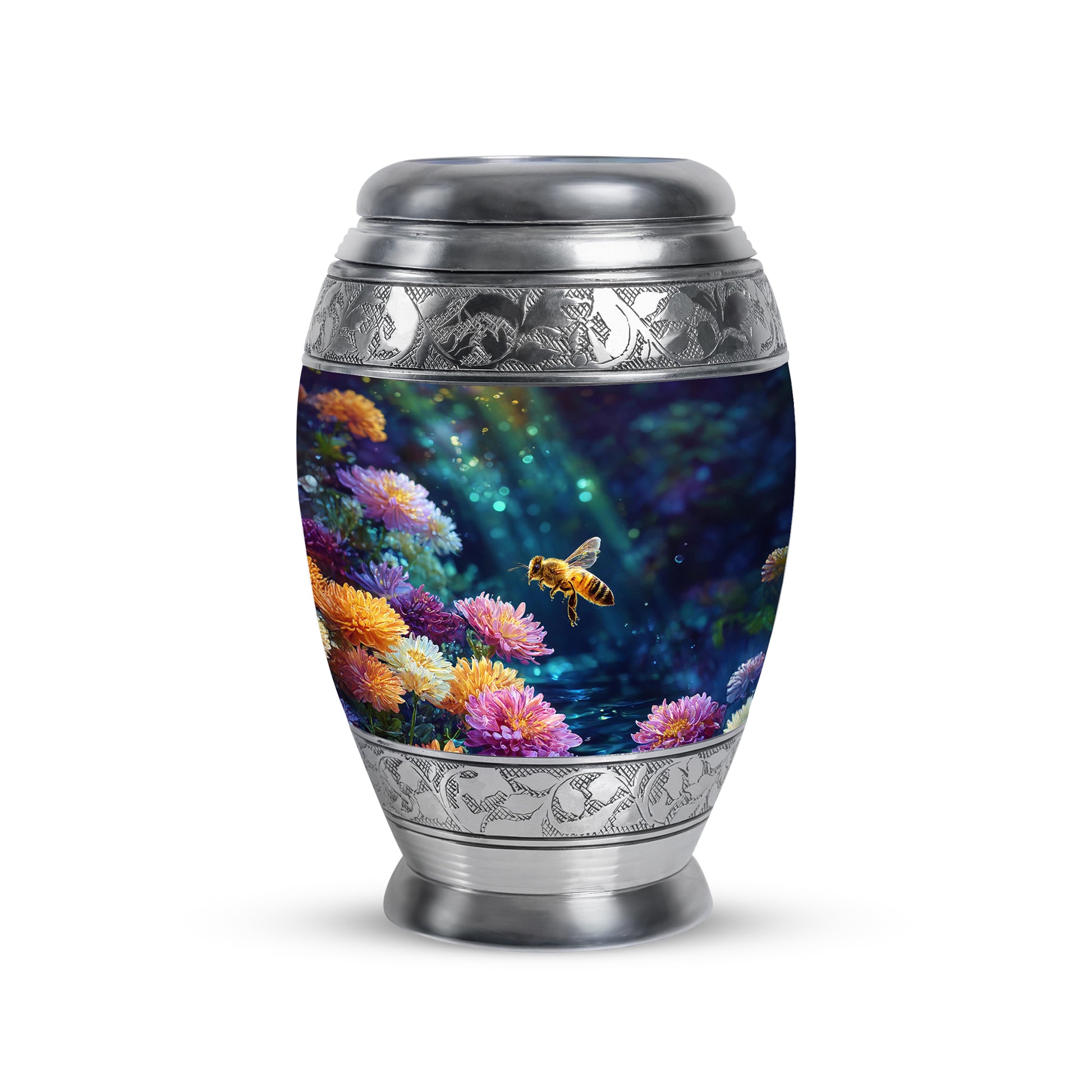 Sublime Bee Cremation Urns for Human Ashes - Black 10-inch - Karyliz