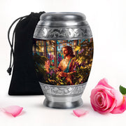 Jesus Portrait Cremation Urn - Funeral Urn For Men & Women