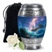 Jesus Ocean Waves Cremation Urn - Jesus Sea View Cremation Urn For Burial