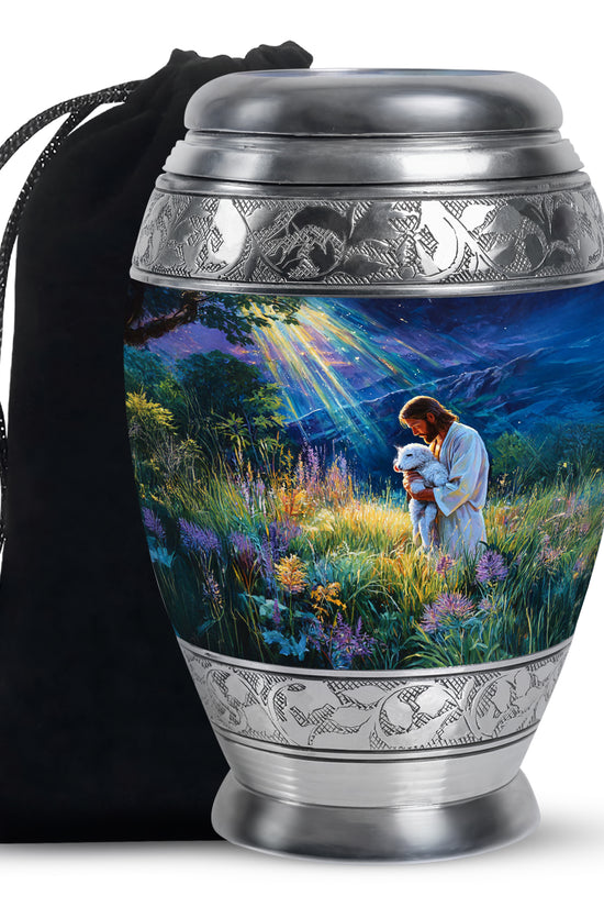 Jesus Memorial Urn - Beautiful Cremation Urn For Human Ashes