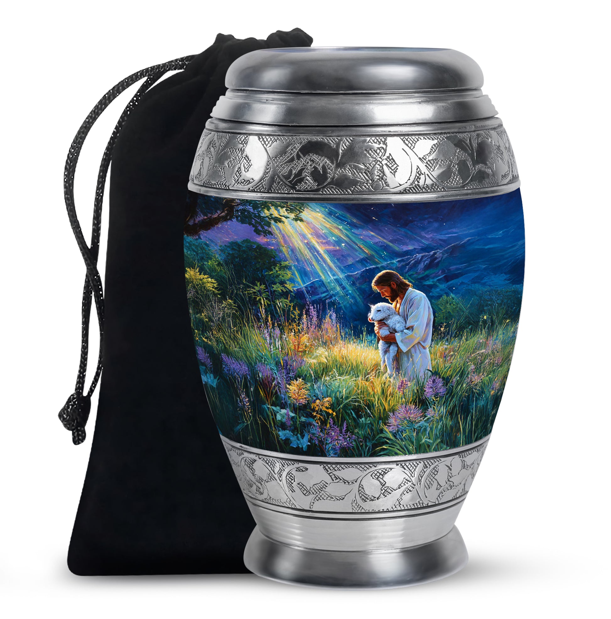 Jesus Memorial Urn - Beautiful Cremation Urn For Human Ashes