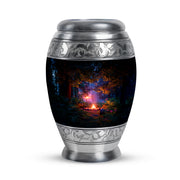 Black Campfire Cremation Urns - Imperial Blessing 10-inch, 200 cu in - Karyliz