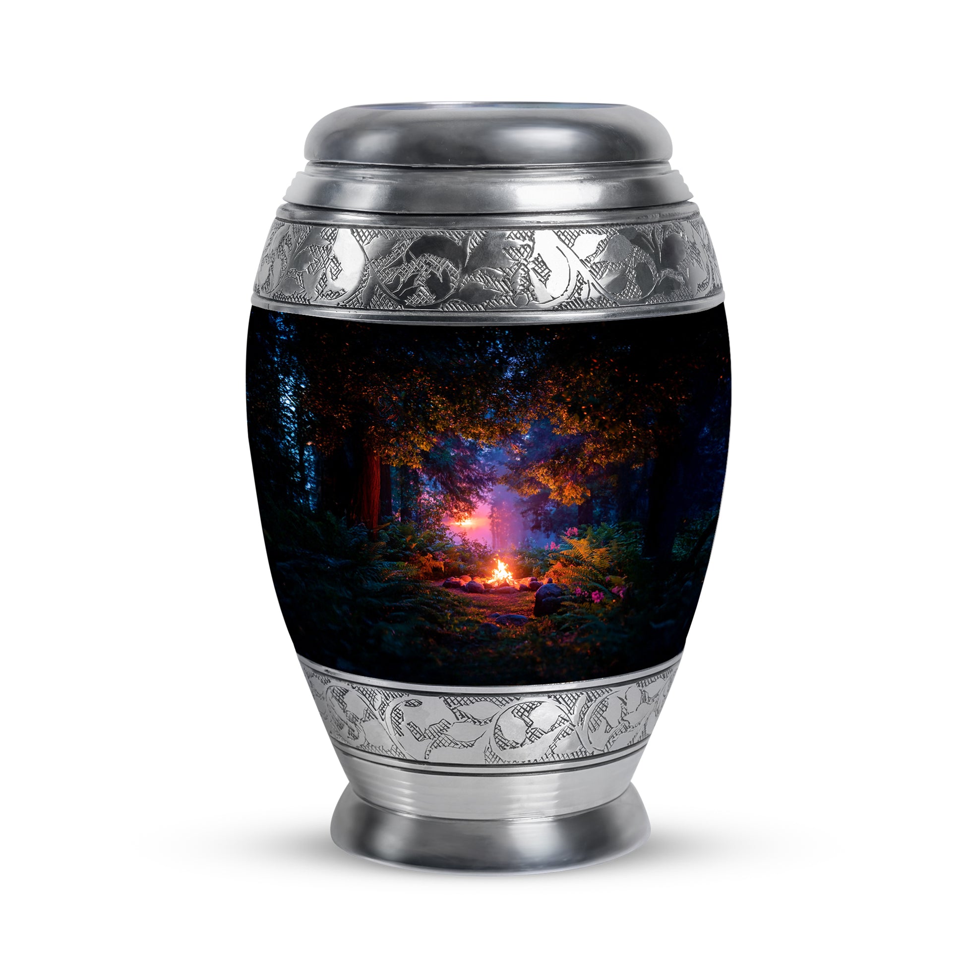 Black Campfire Cremation Urns - Imperial Blessing 10-inch, 200 cu in - Karyliz