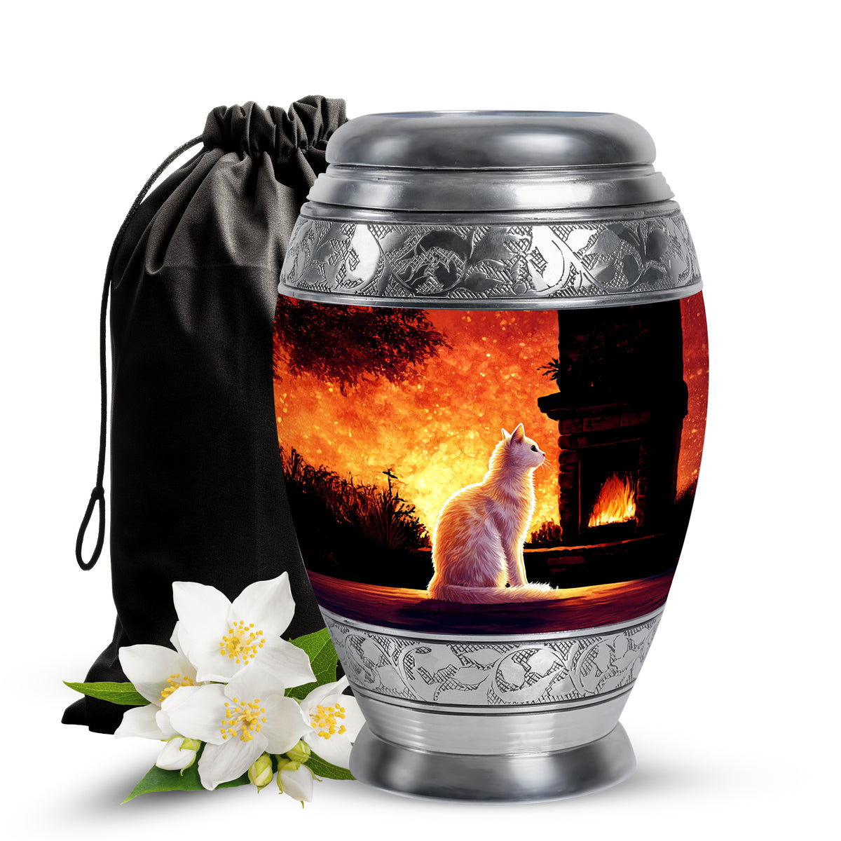 Cat Memorial Urn - Sunset Pet Memorial Urn For Ashes