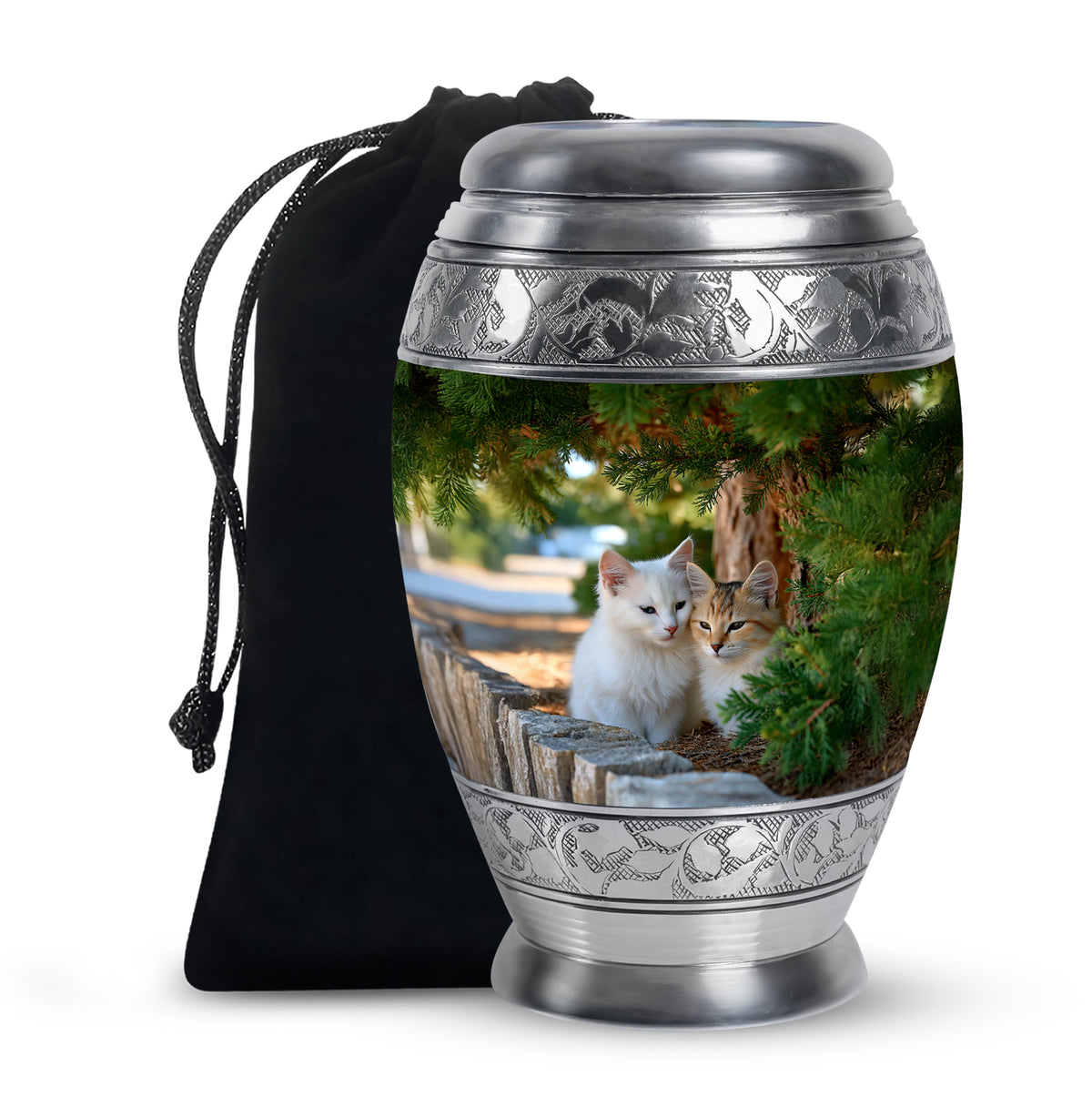 Cat Funeral Urn - Couple Cremation Urn For Pet Ashes