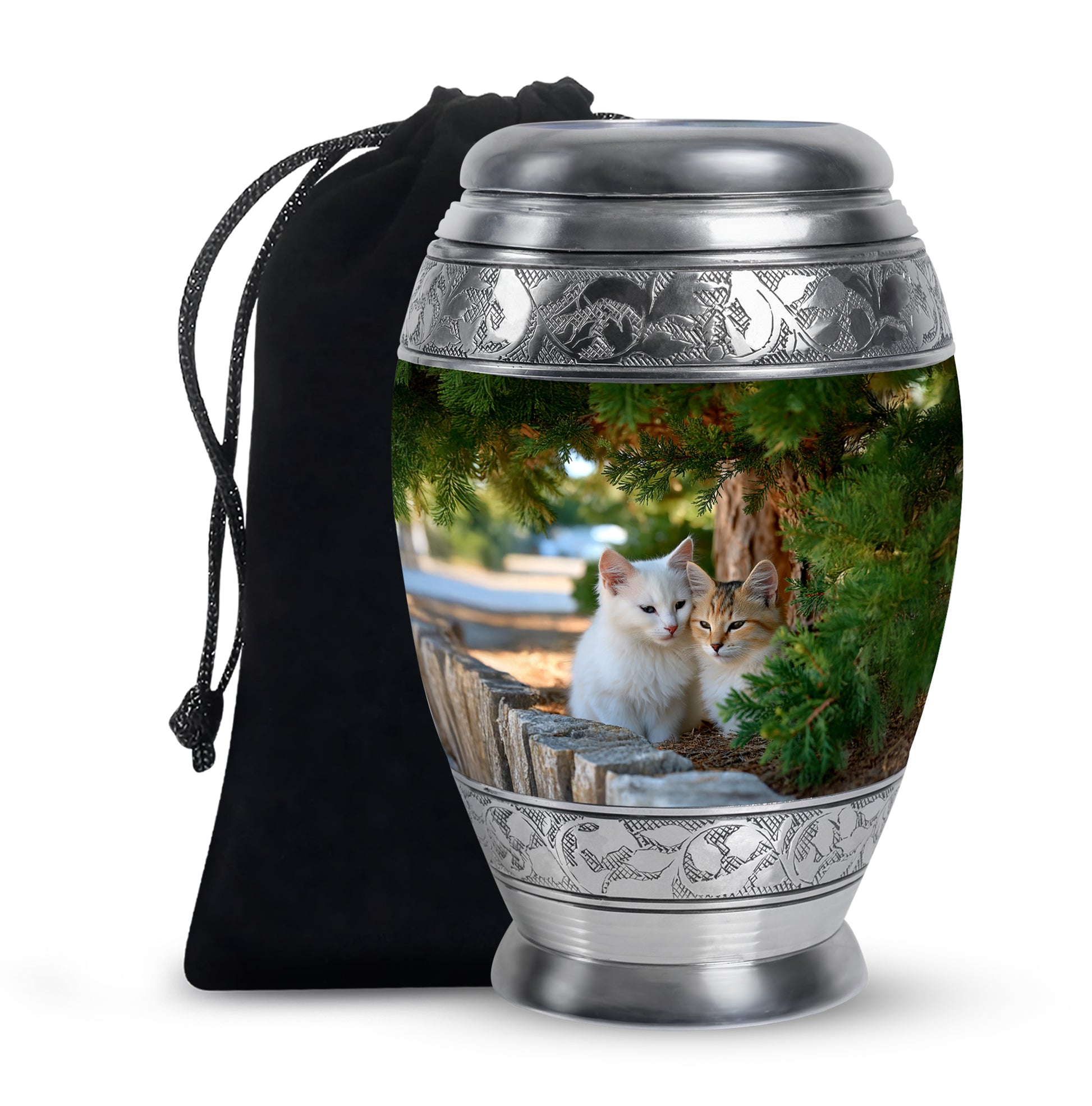 Cat Funeral Urn - Couple Cremation Urn For Pet Ashes