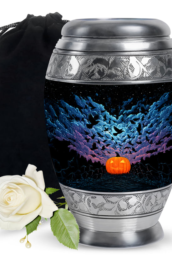 Artistic Halloween Funeral Urn - Cremation Urn For Male & Female Ashes