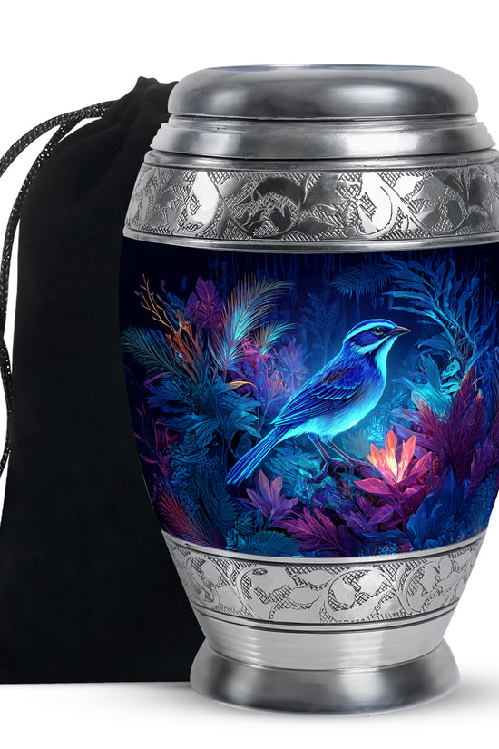 Sparrow Themed Memorial Urn - Cremation Ashes Urn for Father & Mother