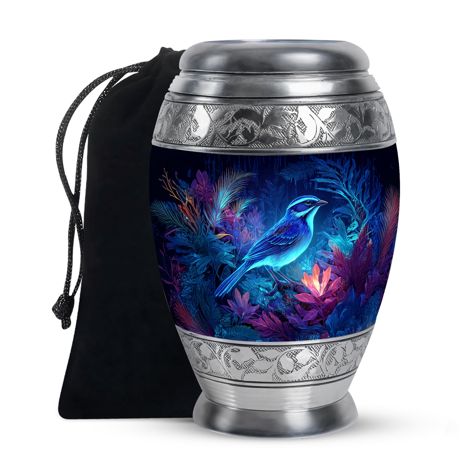 Sparrow Themed Memorial Urn - Cremation Ashes Urn for Father & Mother