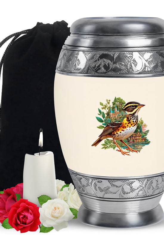 Nature Village Bird Urn - Artistic Funeral Urn for Dad & Mom