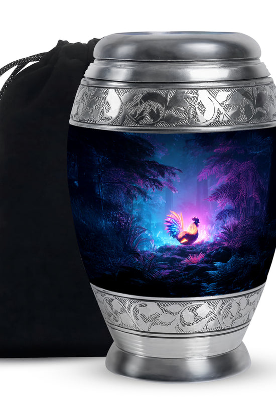 Glowing Hen Funeral Urn - Elegant Memorial Urn For Burial