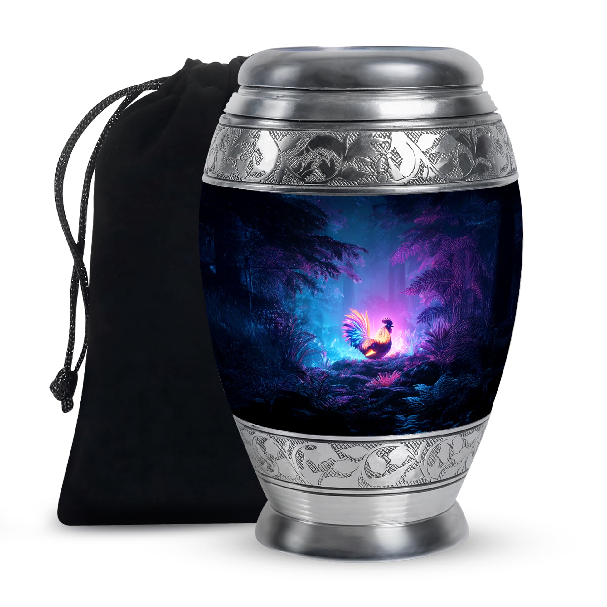 Glowing Hen Funeral Urn - Elegant Memorial Urn For Burial