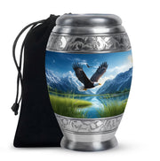 Flying Eagle Funeral Urn - Scenic Nature Cremation Urn For Loved Ones