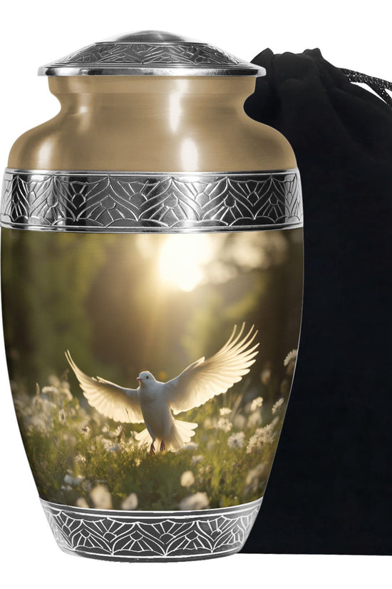 Dove Funeral Urn - Divine Funeral Cremation Urn For Male & Female