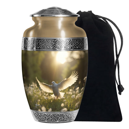 Dove Funeral Urn - Divine Funeral Cremation Urn For Male & Female