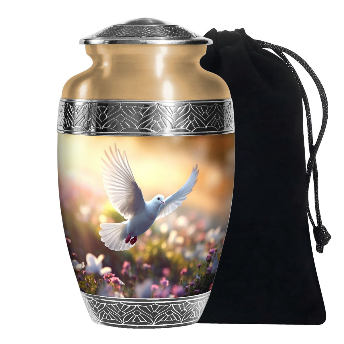 Spiritual Dove Memorial Urn - Beautiful Nature Funeral Urn For Ashes
