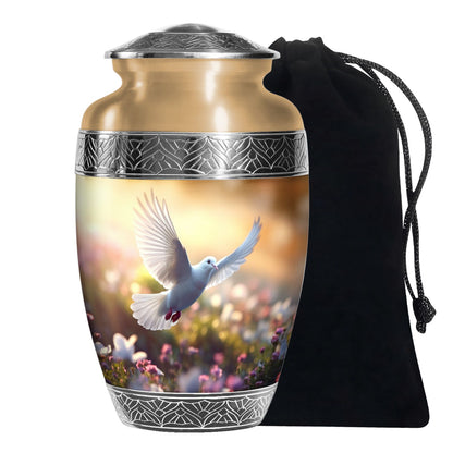 Spiritual Dove Memorial Urn - Beautiful Nature Funeral Urn For Ashes