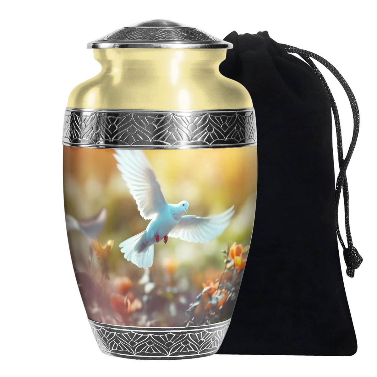 Peaceful Dove Funeral Urn - Nature Inspired Cremation Urn For Adult Ashes