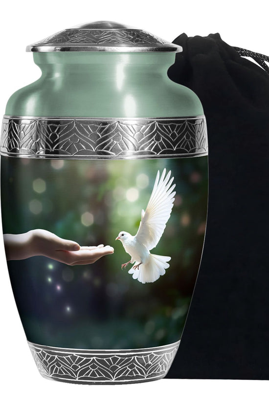 Dove Cremation Funeral Urn - Large Funeral Urn For Loved Ones