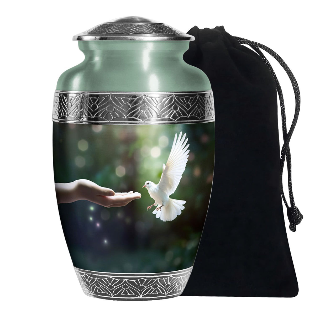 Dove Cremation Funeral Urn - Large Funeral Urn For Loved Ones