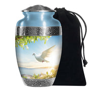 Beautiful Dove Memorial Urn - Large Memorial Urn For Female