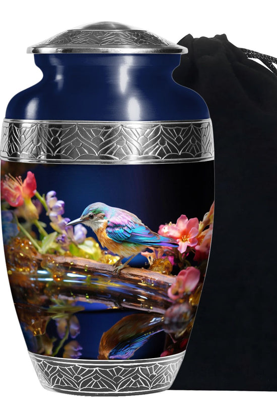 Sparrow Cremation Urn - Aluminium Memorial Urn For Male & Female