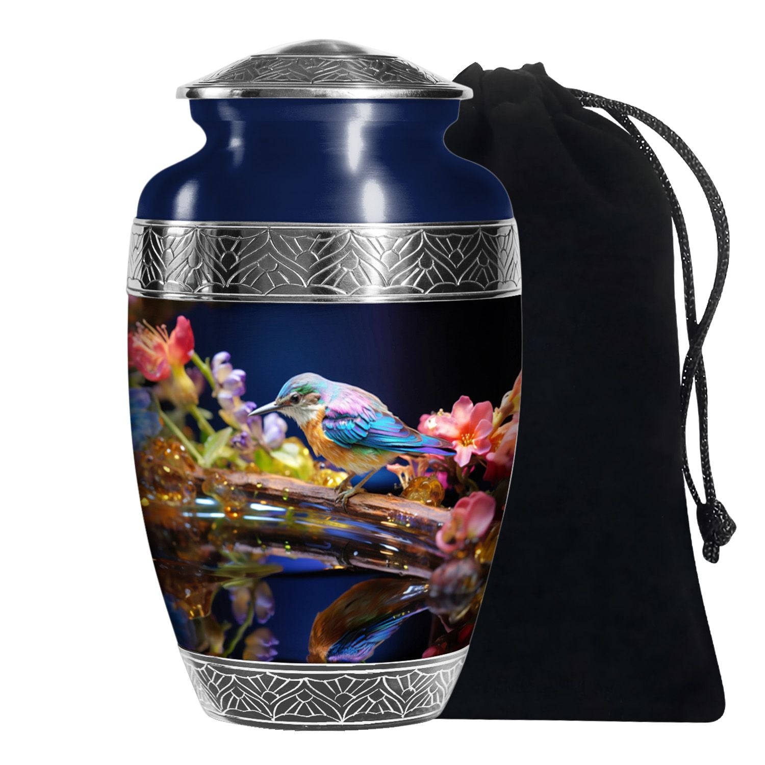 Sparrow Cremation Urn - Aluminium Memorial Urn For Male & Female