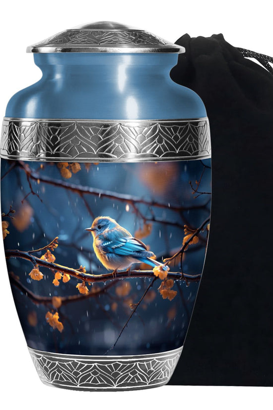 Sparrow Funeral Urn For Ashes - Aluminium Memorial Urn For Ashes