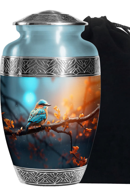 Sparrow Theme Memorial Urn - Large Memorial Urn For Female Ashes