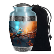 Sparrow Theme Memorial Urn - Large Memorial Urn For Female Ashes
