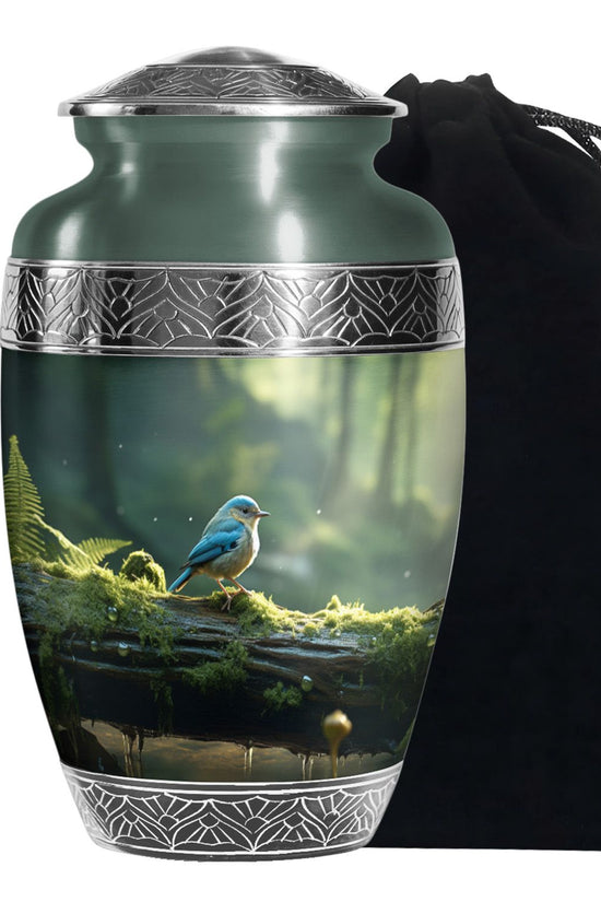 Sparrow Funeral Urn For Ashes - Aluminium Funeral Urn For Loved Ones