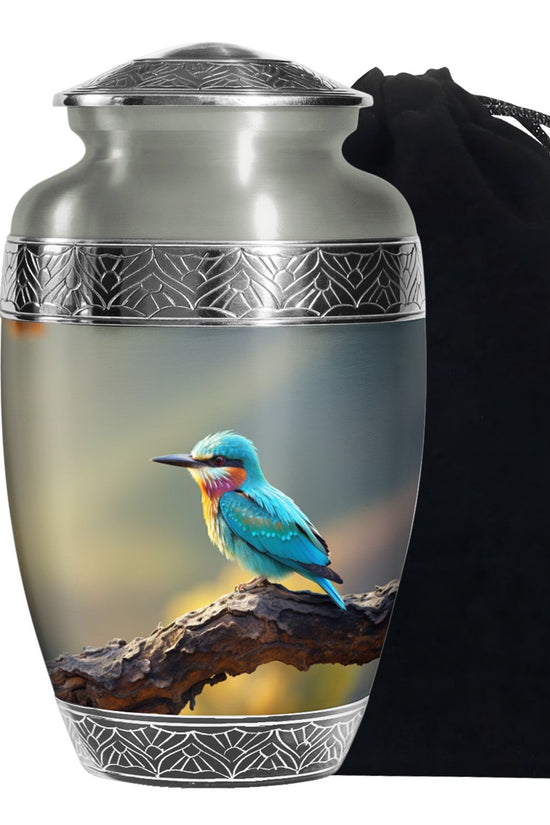 Sparrow Theme Cremation Urn - Large Funeral Urn For Male