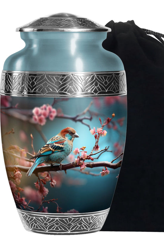 Sparrow Bird Memorial Urn - Funeral Urn For Human Ashes