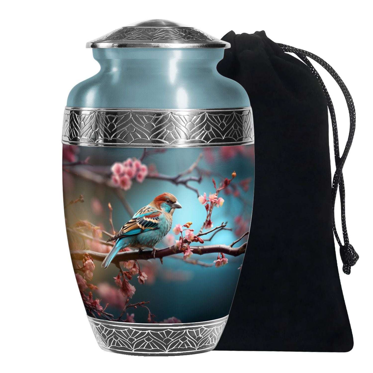 Sparrow Bird Memorial Urn - Funeral Urn For Human Ashes
