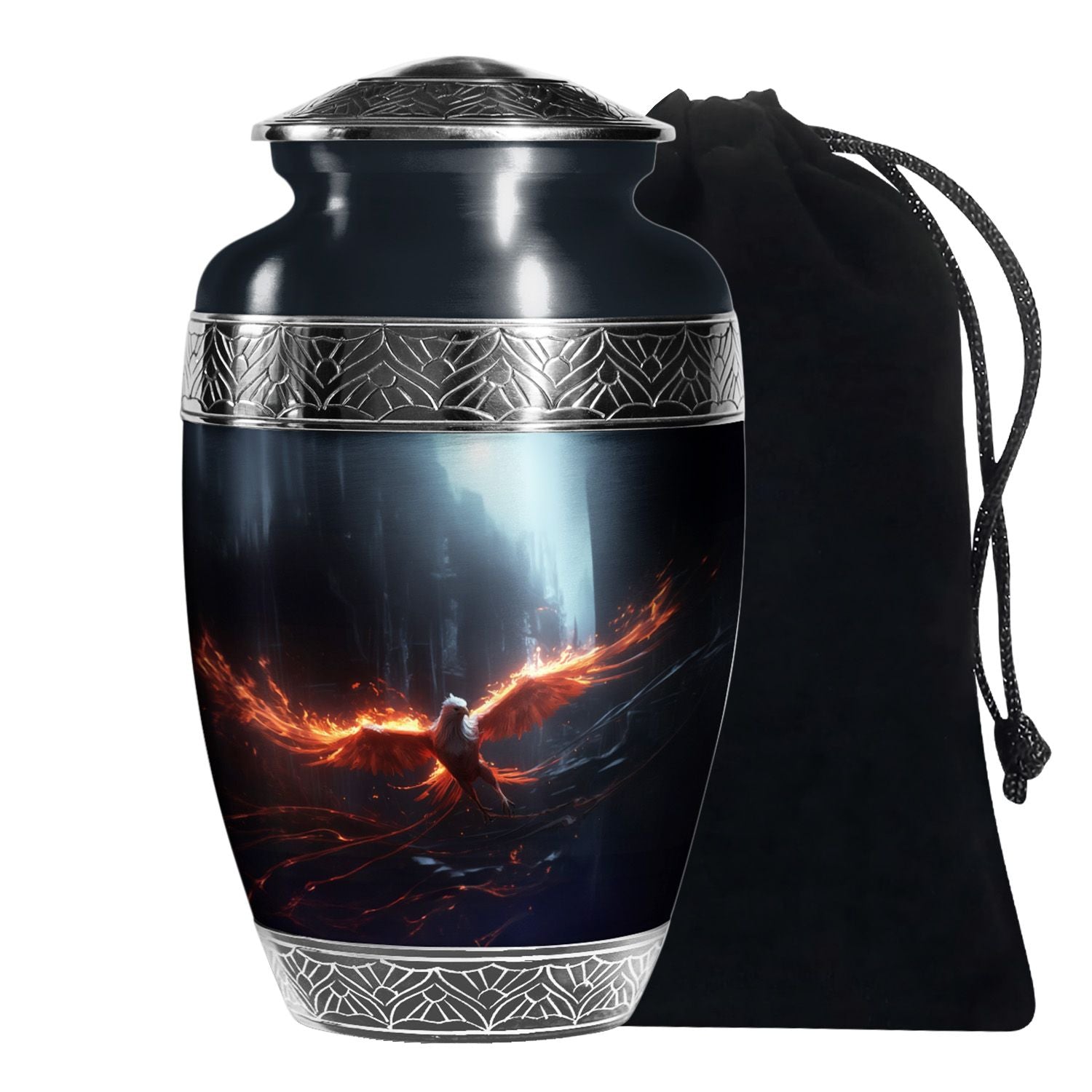 Phoenix Memorial Urn For Ashes - Cremation Urn For Male & Female