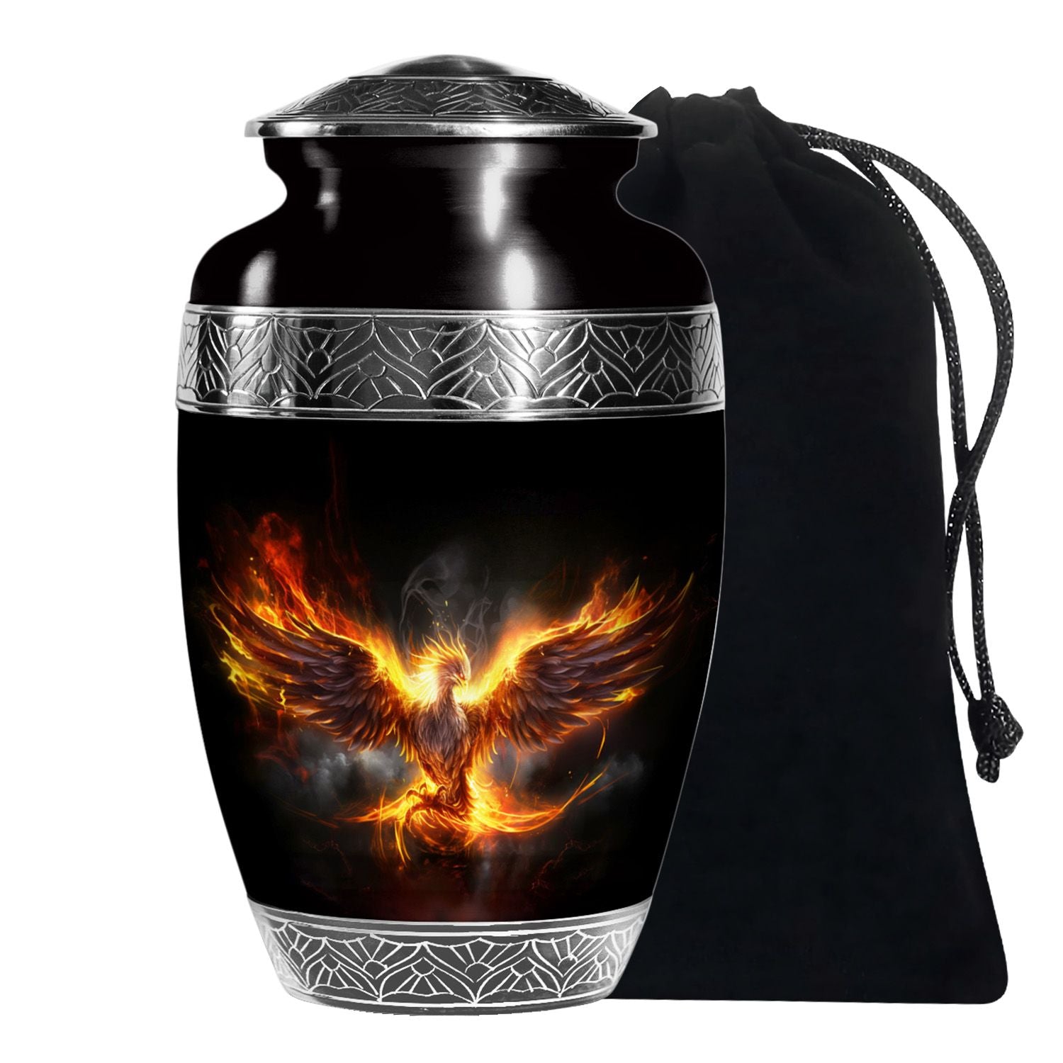 Phoenix Funeral Urn - Aluminium Urn For Male & Female