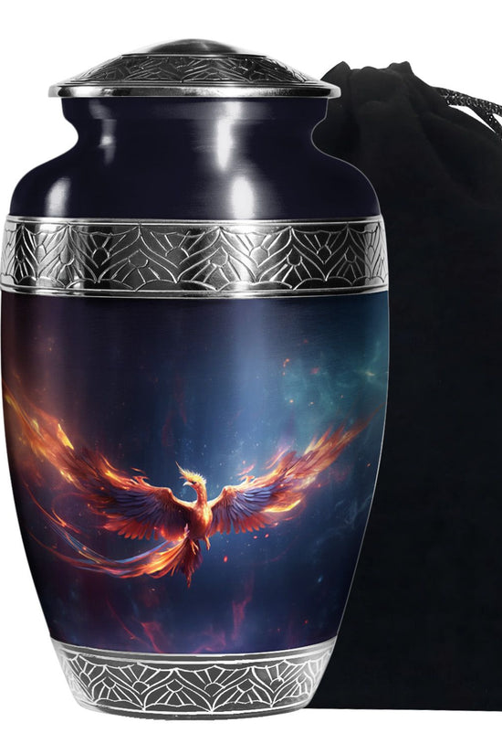 Fire Wing Phoenix Funeral Urn - Artistic Cremation Urn for Ashes