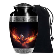 Dark Phoenix Memorial Urn - Unique Fantasy Urn For Ashes