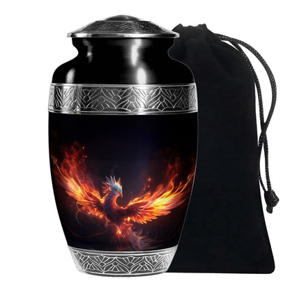 Dark Phoenix Memorial Urn - Unique Fantasy Urn For Ashes