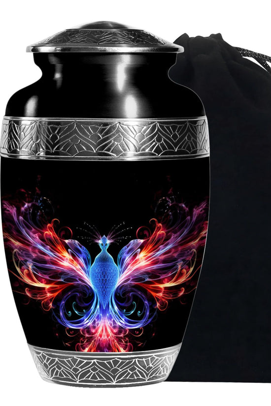 Fire Wing Phoenix Funeral Urn - Spiritual Cremation Urn for Ashes