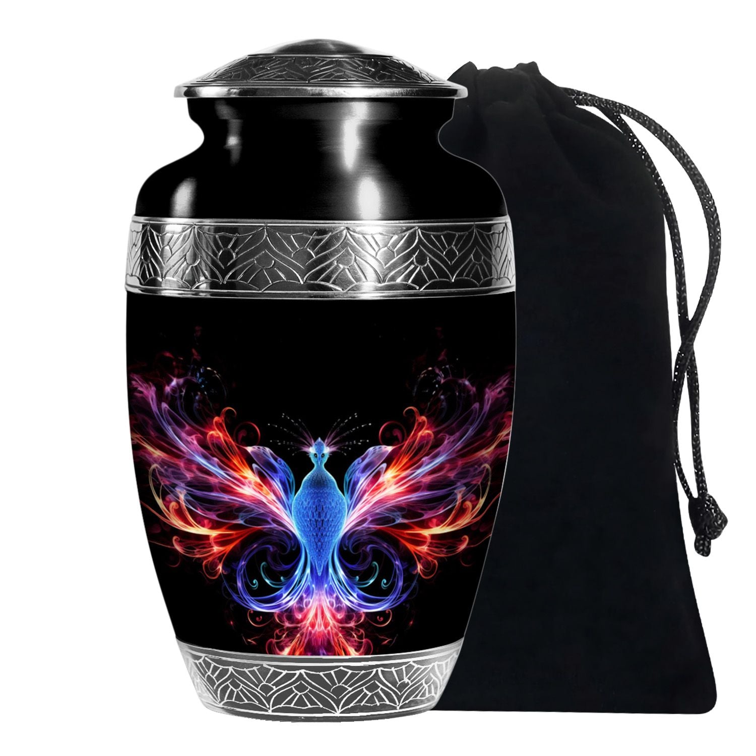 Fire Wing Phoenix Funeral Urn - Spiritual Cremation Urn for Ashes