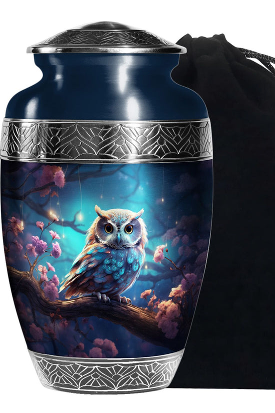 Owl Cremation Urn - Beautiful Memorial Urn For Male & Female