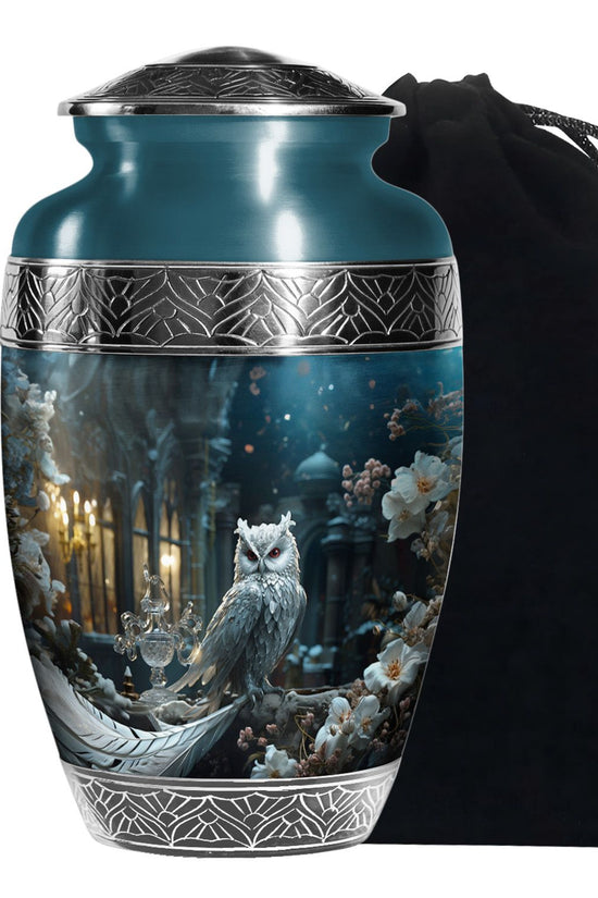 Royal Owl Memorial Urn - Unique Memorial Urn For Adult Ashes