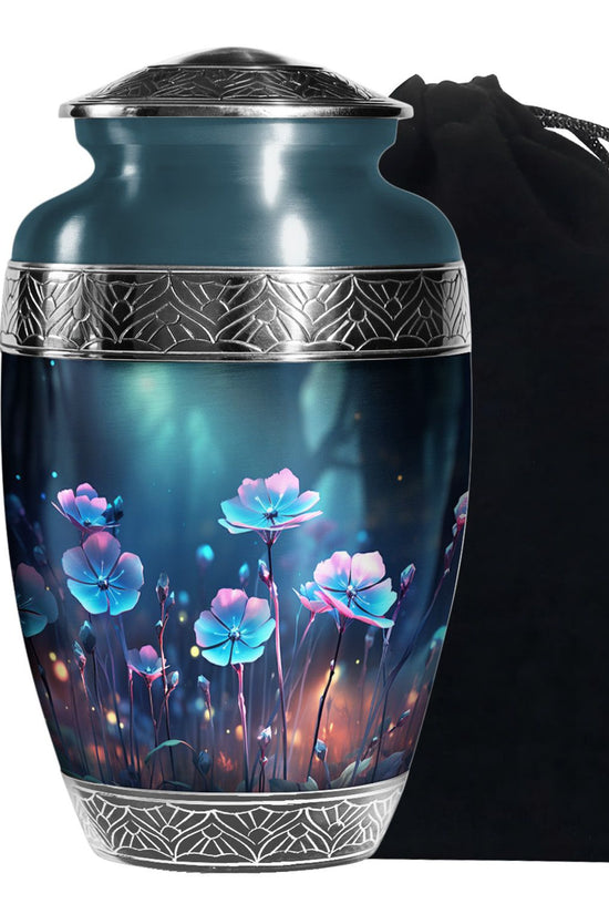 Scorpion Grass Cremation Aluminium Urn - Memorial Ashes Urn For Ashes