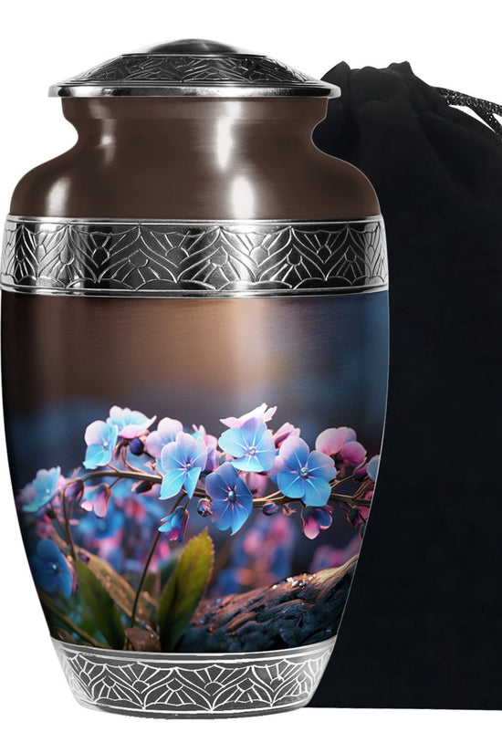 Scorpion Grass Human Funeral Urn - Decorative Floral Ashes Urn