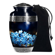Scorpion Grass Cremation Urn - Stylish Floral Memorial Urn For Ashes