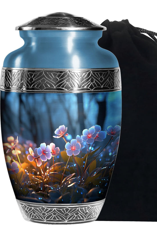 Black Scorpion Grass Cremation Urn - Adult Funeral Urn For Ashes