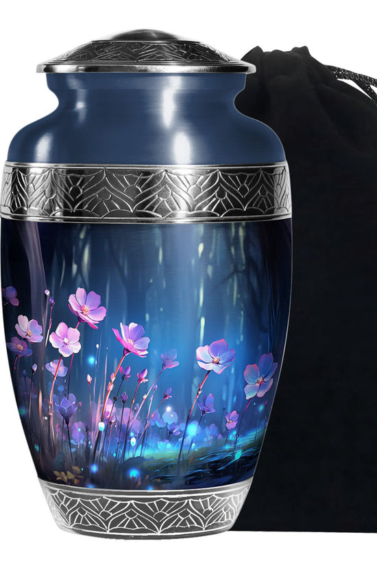 Scorpion Grass Memorial Urn - Elegant Cremation Urn For Ashes