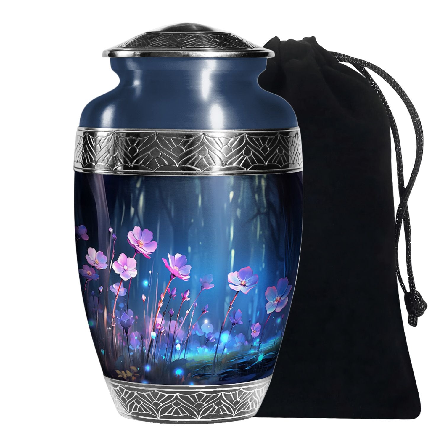 Scorpion Grass Memorial Urn - Elegant Cremation Urn For Ashes